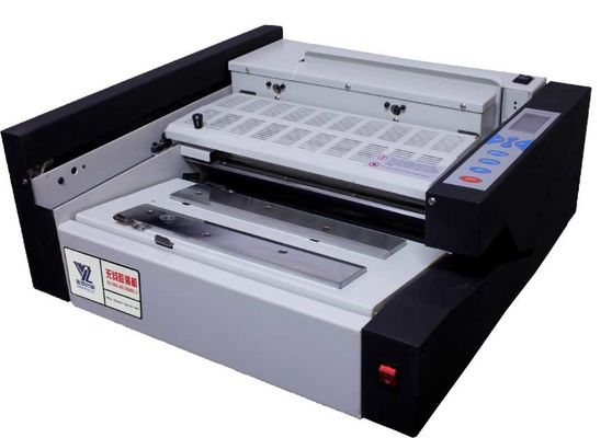 China Heißkleber-manuelle Buchbindungs-Tischplattenmaschine für Schwergängigkeit 420mm gebundener Ausgabe fournisseur